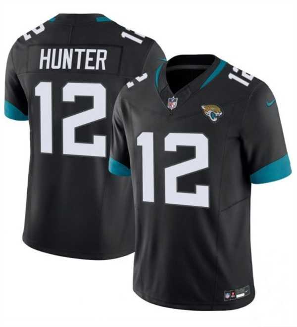 Men & Women & Youth Jacksonville Jaguars #12 Travis Hunter Black 2025 Draft F.U.S.E. Vapor Untouchable Limited Stitched Jersey